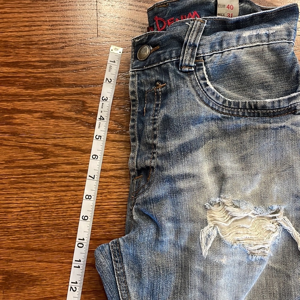 Sicko Denim SPECIAL SELECTION Vintage men’s distressed ripped jeans euro 40 / 31 - Picture 14 of 16